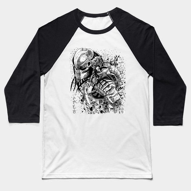 Watercolor predator Baseball T-Shirt by albertocubatas